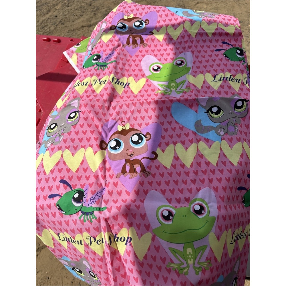 Littlest Pet Shop Fun Fabric Dragonfly Pink Cotton Blend 2 Yards 44 Inches Wide